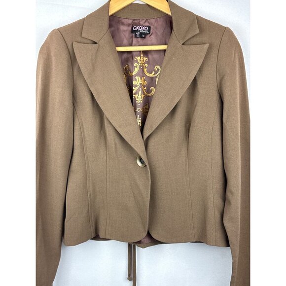 XOXO Collection Womens Brown Blazer Jacket Size M - Picture 1 of 5